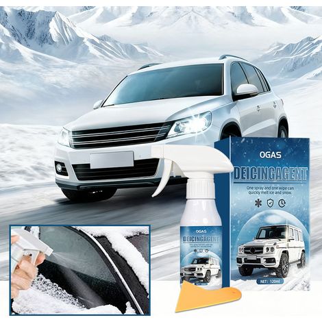 Bestseller: Enteisungsmittel für Autos, Scheibenenteisung und Frostschutz, Winter-Scheibenenteisung und Schneeschmelze – Enteisungsmittel 120 ml + Schaufel -- BIEMMEDUE (1/4)