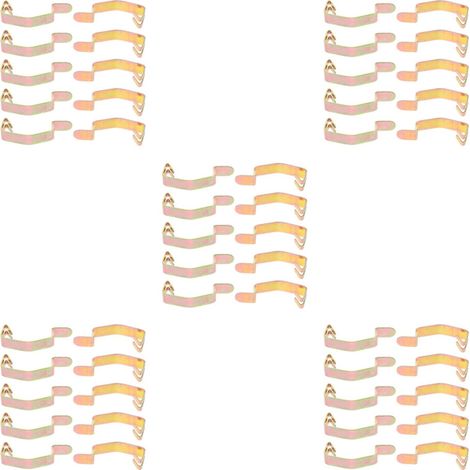 50 clips de metal dorado para accesorios