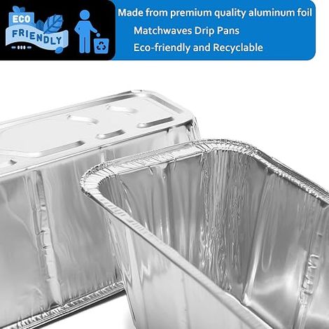 Lot de 20 sacs récupérateurs de graisse Blackstone, bacs à graisse en aluminium pour barbecues de 28 et 36 pouces (1/5)