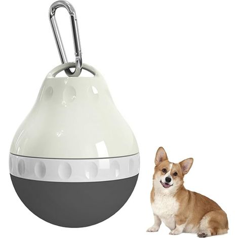 Bouteille d'eau pour Chien, Distributeur d'eau Chiot Étanche, avec Corps Pliable en Silicone et Boucle de Suspension, pour Petits Animaux, Promenades en Plein Air, Randonnées et Voyages (1/3)