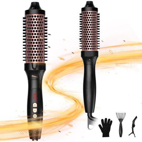 Thermal Brush 38 mm, 120 – 210 °C, Thermal Brushing Brush Double Voltage Function, Increase Hair Volume, Loose Curls, Smooth Hair, Light and Compact Size (1/5)