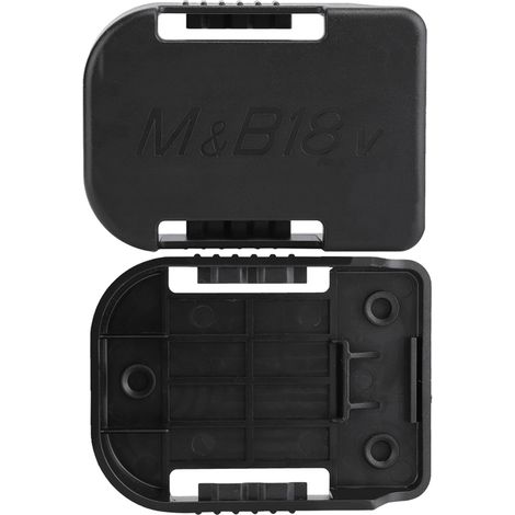 Lot de 5 supports de batterie noirs robustes pour outils Makita/Bosch 18V