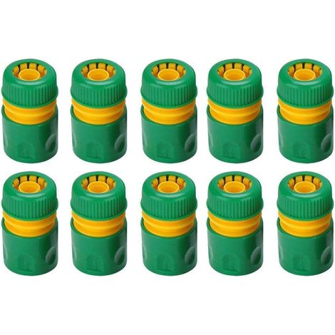 Lotto di 10 connettori rapidi per acqua da 1/2" – sistema di giunzione filettata – irrigazione, rubinetto da giardino