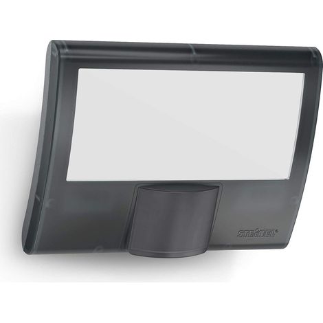 Steinel Faretto a LED XLED Curved S, 9,3 W proiettore, rilevatore di Movimento 160°, Portata 8 m, Applique per Esterni, Anthracite (1/5)