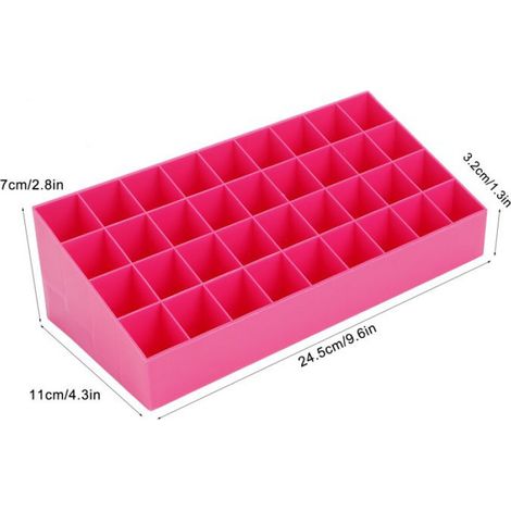 Présentoir Rouge À Lèvres - 36 Grilles - Boîte Rangement Cosmétique - Salle De Bain Chambre - 1 Pièce (1/5)