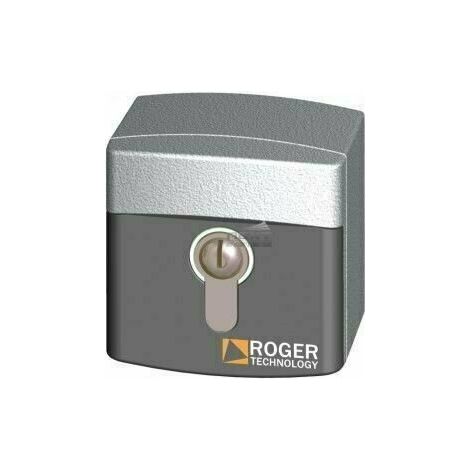SELETTORE A CHIAVE ESTERNO ALLUMINIO CON CILINDRO STANDARD ROGER R85/60EAS/TRIX