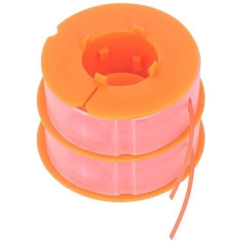 2pcs Ligne de Bobine de Débroussailleuse, Ligne de Bobine de Tondeuse à Gazon Remplacement D'accessoires de Tondeuse en Nylon Adaptés pour Bosch Art 30 Art 30FA(Orange) (1/5)