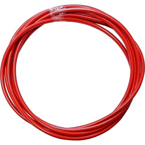 Gaine de câble acier universelle rouge diamètre 5mm longueur 3m avec insert plastique protection frein gaz