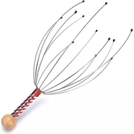 Appareil de massage de la tête, masseur de tête portatif, grattoir pour une relaxation profonde, la stimulation des cheveux et la réduction du stress-AquaForge