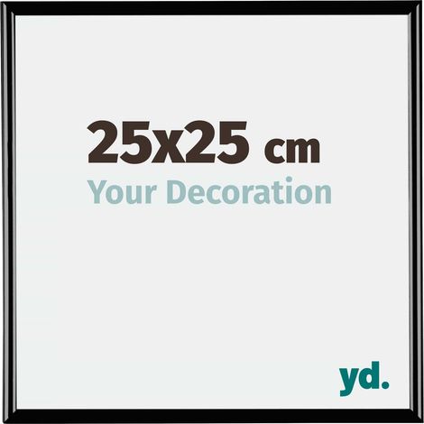 yd. - Cadre photo 25x25 - Noir Brillant - Plastique - Bordeaux (1/5)