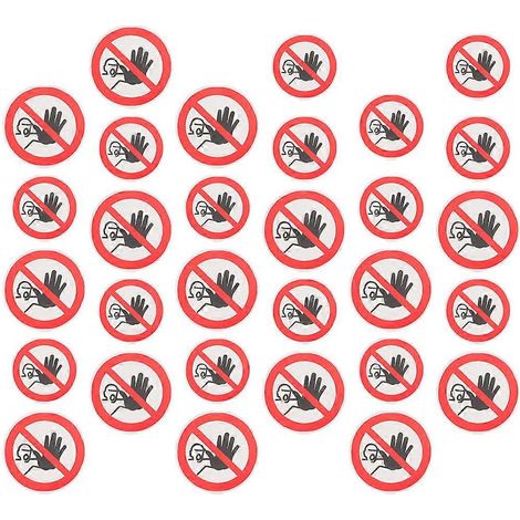 Autocollants de signalisation, panneaux d'interdiction d'entrée, 120 feuilles, PVC auto-adhésif. (1/5)