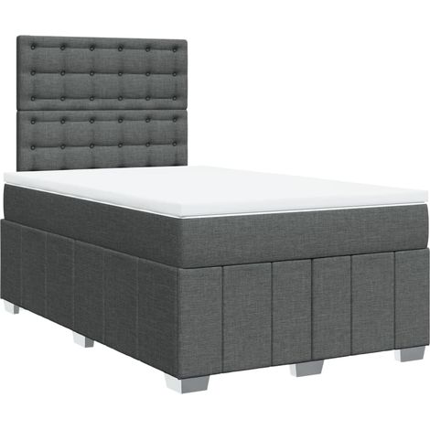 Maison Exclusive - Boxspringbett mit Matratze Dunkelgrau 120x190 (1/5)