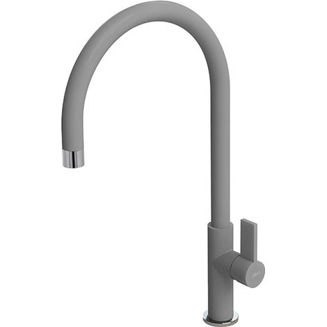 Rubinetto Miscelatore Cucina Elleci Volta Granitek Grigio Cemento MGKVTA48 (1/2)
