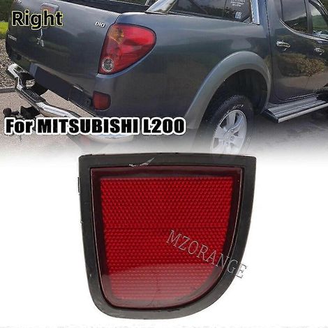 Feu réflecteur de pare-chocs arrière pour Mitsubishi L200 Lc036lh, feu stop, clignotant, feu de signalisation, pièce détachée, accessoire auto (ampoules non incluses) - côté droit (1/4)