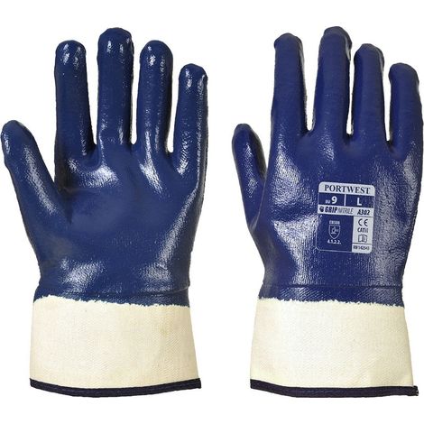 Guanti NBR con Manichetta Larga Blue 9