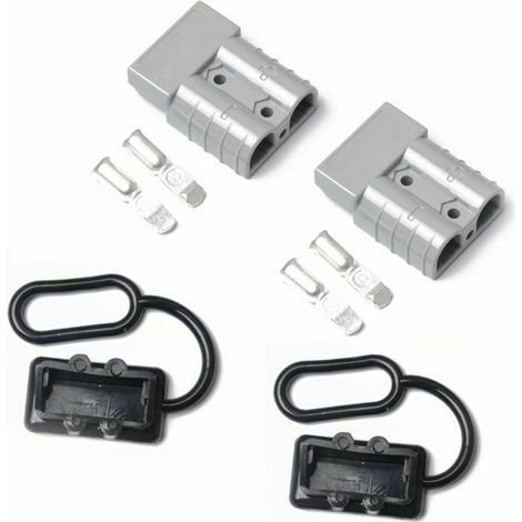 Prise de connecteur de Puissance de Style de 2Pcs 50A 600V Anderson pour la remorque de treuil de rétablissement (1/5)