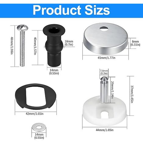Toilet Seat Cover Holder Hinge Screw (1/4)