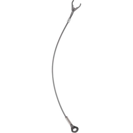 Corde de fixation en acier inoxydable avec clip et câble de fixation