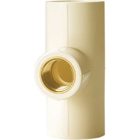 Te 90º Rosca Hembra CPVC PN25  Cobre ''CU'': DN20-1/2"