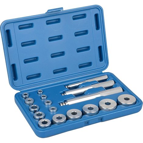 Satz mit 17 Aluminium-Radlagerwerkzeugen, Abzieher für Druckelemente zur Montage und Überholung (1/5)