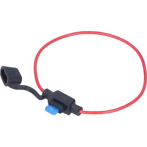 Wasserdichter 18AWG-Sicherungshalter, 20er-Packung Inline-Sicherungshalter mit 15-A-Flachsicherungen, Kfz-Gehäuse (1/5)