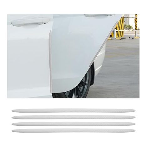 Bande Anti-Collision Portière Voiture, Bandes Anti Collision, Protection Bord Portière Auto Protéger Voiture, Bande Protection Anti-Frottement Pare-Chocs(Blanc) (1/5)