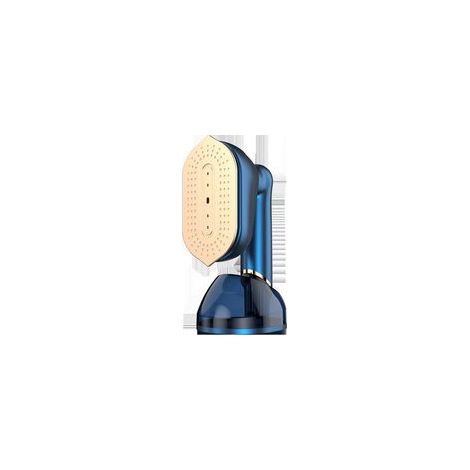 Ferro da stiro a vapore portatile, vaporizzatore da viaggio 2 in 1, serbatoio dell'acqua da 230 ml, riscaldamento in 20 secondi, vaporizzatore per tessuti, con impugnatura a 180° - Crezuo