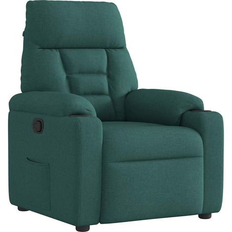 Fauteuil inclinable-Chaise de relaxation-Fauteuil Relax Vert foncé Tissu 190782 (1/5)