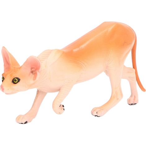 Figurine de Chat Sphynx Réaliste - Jouet Éducatif pour Enfants, Décoration Bureau Maison (1/5)