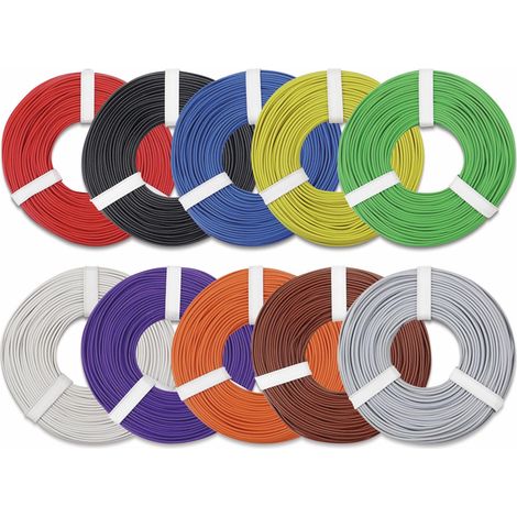 Donau-elektronik 125-MIX cable monoconductor multicolor 10m