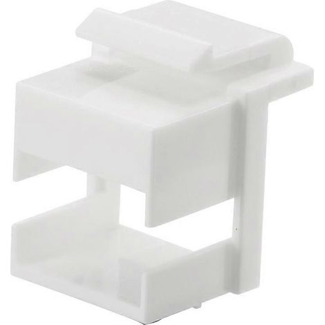 50 RJ45 Keystone Wandanschlussdosen für Patchpanels, kompatibel mit RJ45 LC- und SC-Steckern (weiß). (1/5)