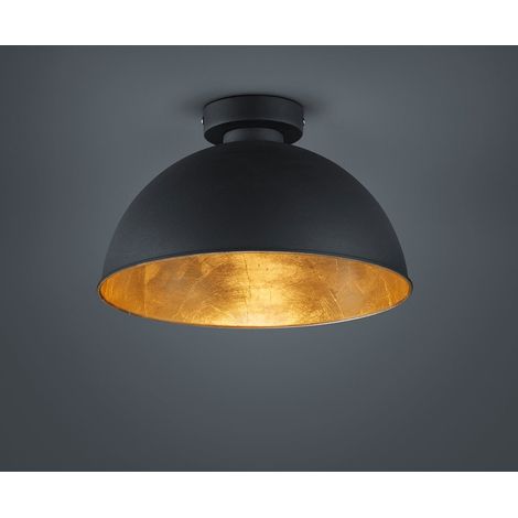 Plafoniera da Interno  E27 in Metallo Nero