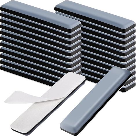 24Pièces Patins de Meubles Autocollants en téflon - 19 x 70 mm - Protection pour parquet, carrelage, stratifié - Glisse silencieuse - Protection Anti-Rayures pour chaises, canapés, Meubles