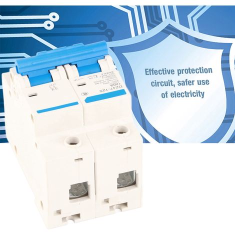 Interrupteur de protection contre les fuites 400 V 80/100/125 A DZ47‑125 2P Disjoncteur miniature (100 A) (1/5)