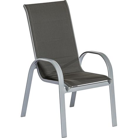 Amalfi di Lusso Stapelsessel, hohe Lehne, , 2er Set, Silber