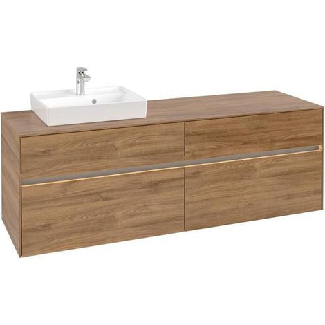 VB WTUS Collaro C078B0 1600x548x500mm avec finition 4 pièces WT en chêne Kansas