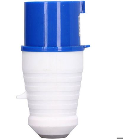Prise industrielle 3 broches - - IP44 - 32 A - 220-250 V - Bleu - Laiton et polycarbonate - Installation rapide