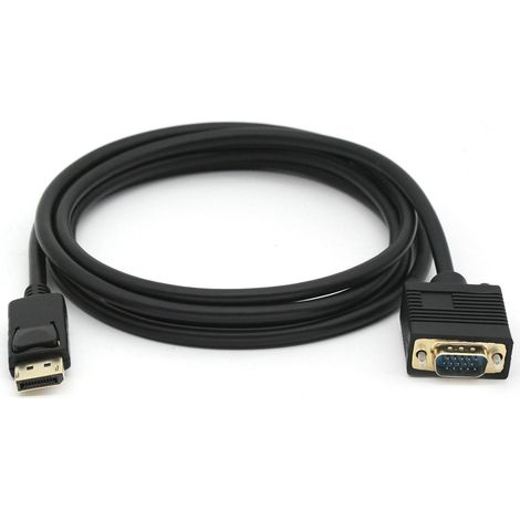 Equip 119338 câble vidéo et adaptateur 2 m VGA (D-Sub) DisplayPort Noir (1/4)