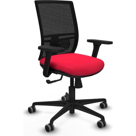 Chaise de bureau piqueras y crespo Yunquera noir similicuir (1/2)