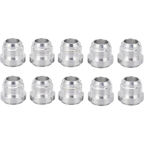 Adaptateur universel de conduite de carburant en alliage d'aluminium, billette à filetage mâle AN12, 7/8 pouces, 10 pièces, pour automobile (1/5)