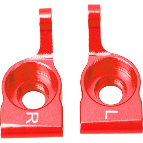Essieu arrière en métal 1:14 Support de moyeu pour voiture RC radiocommandée Pièces de rechange (Rouge) (1/5)