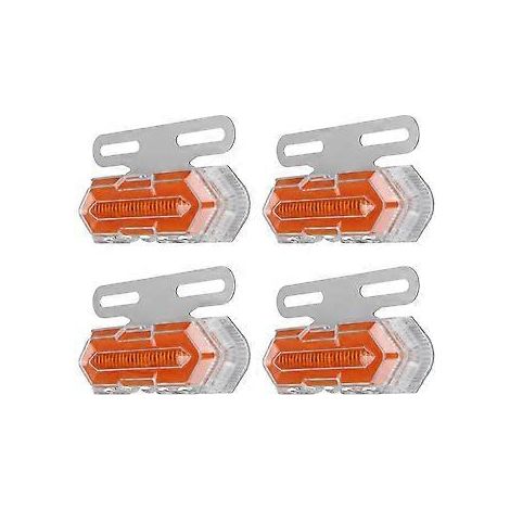 4 Stück 24V LED-Seitenmarkierungsleuchten, Blinker, LKW-Seitenleuchten, geeignet für Anhänger, LKWs und Lastwagen