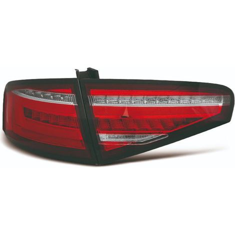 Paire Feux arriere Led Audi A4 B8 Berline 2011 a 2015 Rouge Dynamic-37403784 (1/2)