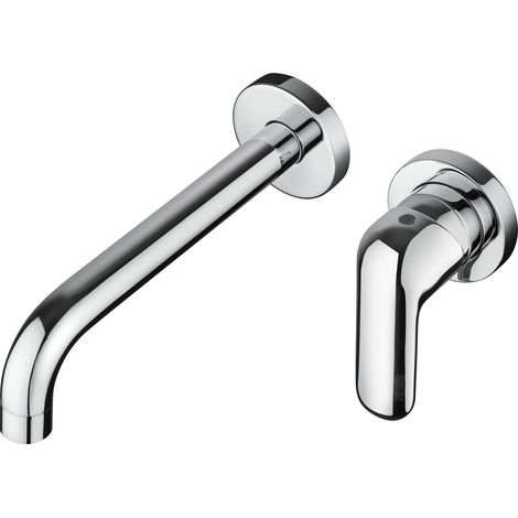 Miscelatore lavabo installazione a parete con canna 20 cm Piralla Last 0LS00497A22  Cromo