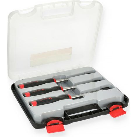 Set SPRO 3 formones de carpintero acero ergonómico (1/3)