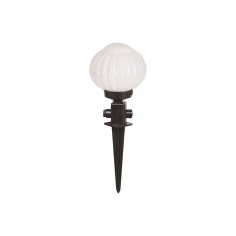 Lámpara exterior de suelo, abs , negro, 25x25x50, casquillo E 27 Max 60 W