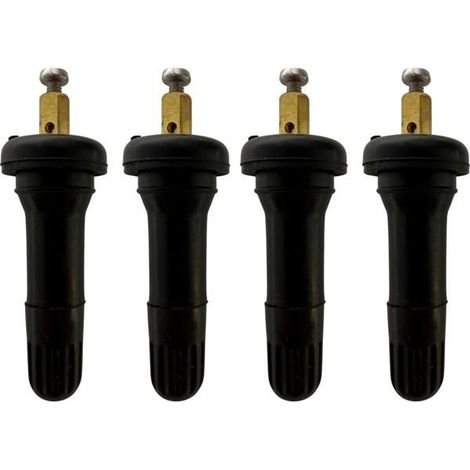 Kit riparazione sensori pressione TPMS - Valvola ruota 95516992 - 4 pezzi - Gomma - Cerchi in acciaio/alluminio