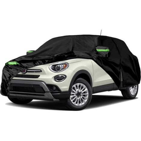 Autoabdeckung Wasserdicht für Fiat 500X 2015-2025, Allwetter-Autoplane mit Reißverschlusstür (1/5)