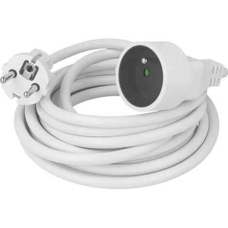 Rallonge électrique 2P+T, 10/16A, 230V - H05 VV-F 3G1,5MM² 10m (1/2)