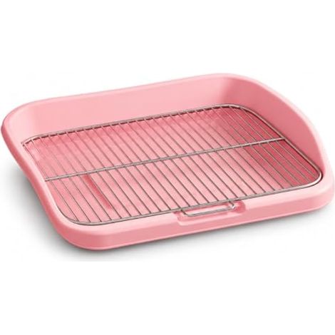 Toilte pr Chien, Grille Anti-, Rose, Petit/Moyen, 38 cm (1/5)
